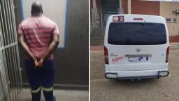 Reckless Zimbabwean Taxi Driver Arrested In SA, He Is A Border Jumper And Was Using Brother's Driver's License