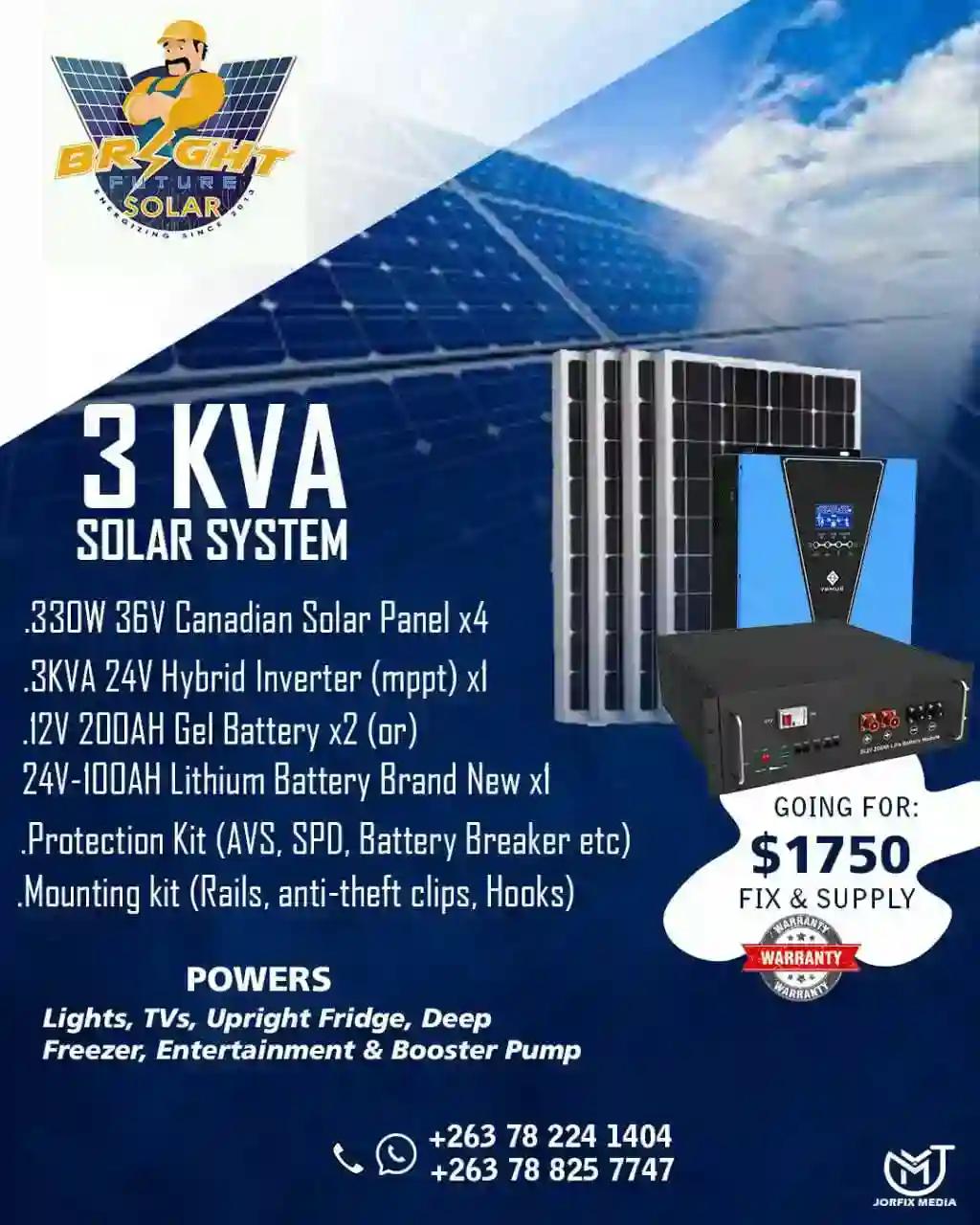 Bright Future Solar Zimbabwe.