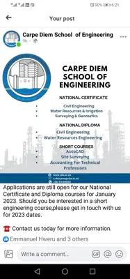 HEXCO National Certificate, National Diploma Civil Engineering 