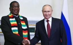 Mnangagwa Reveals Uneasiness Over American Presence In Zambia During Meeting With Putin