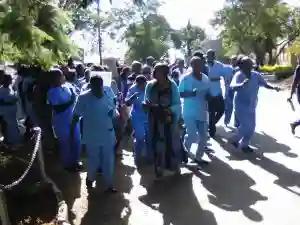 Nurses Stage Demo At Mpilo General Hospital